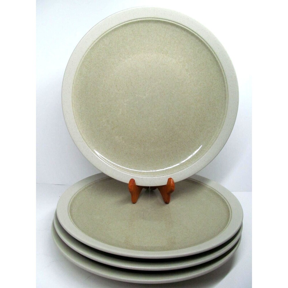 Mikasa Stone Craft Sand Piper 11" Dinner Plates Bundle of 4